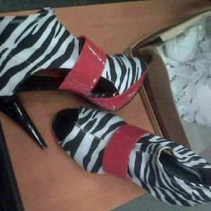 Red Zebra Heels. I  no longer can wear 4 inch